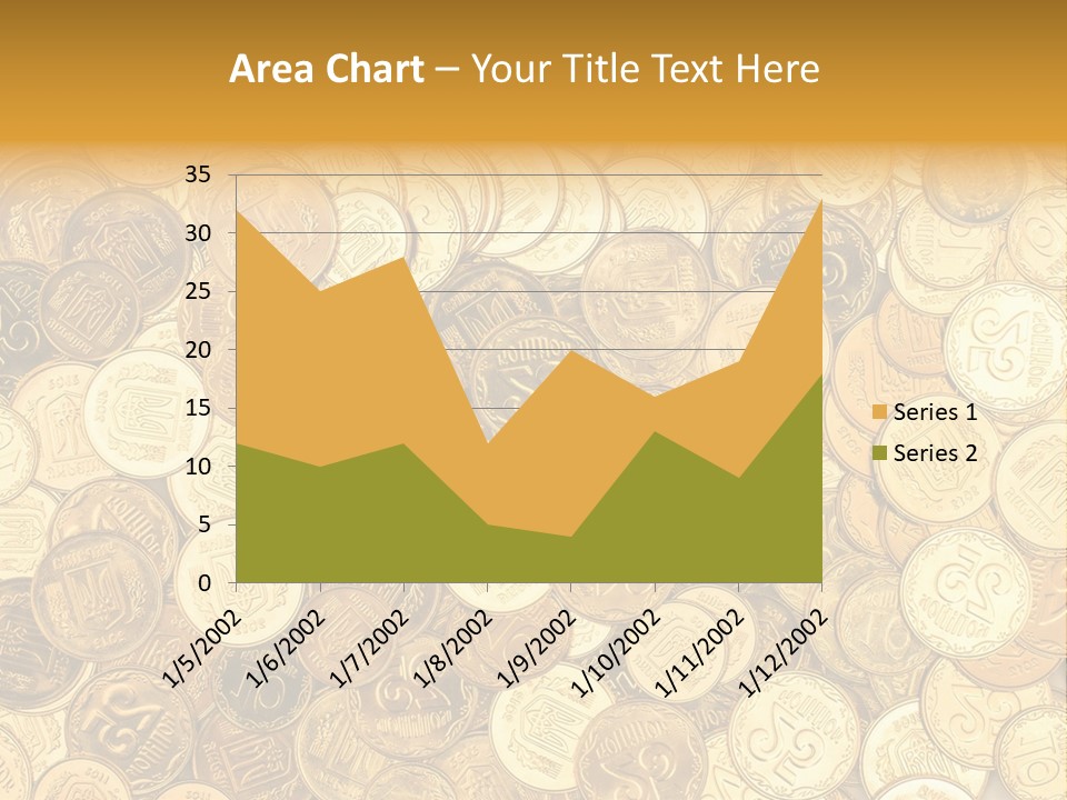 A Pile Of Gold Coins Powerpoint Template PowerPoint Template