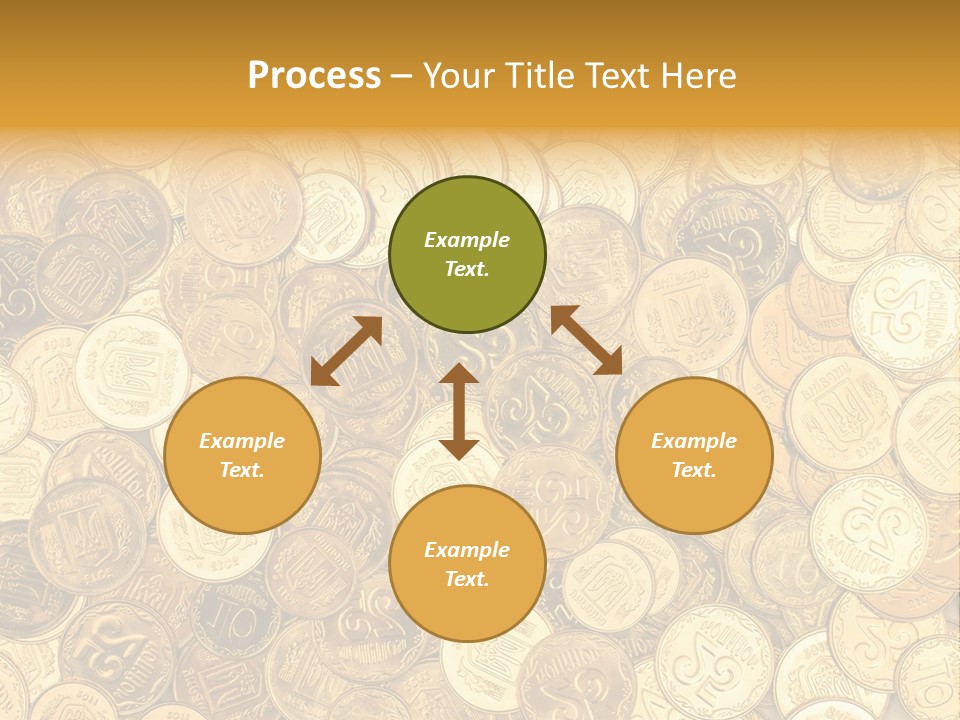 A Pile Of Gold Coins Powerpoint Template PowerPoint Template