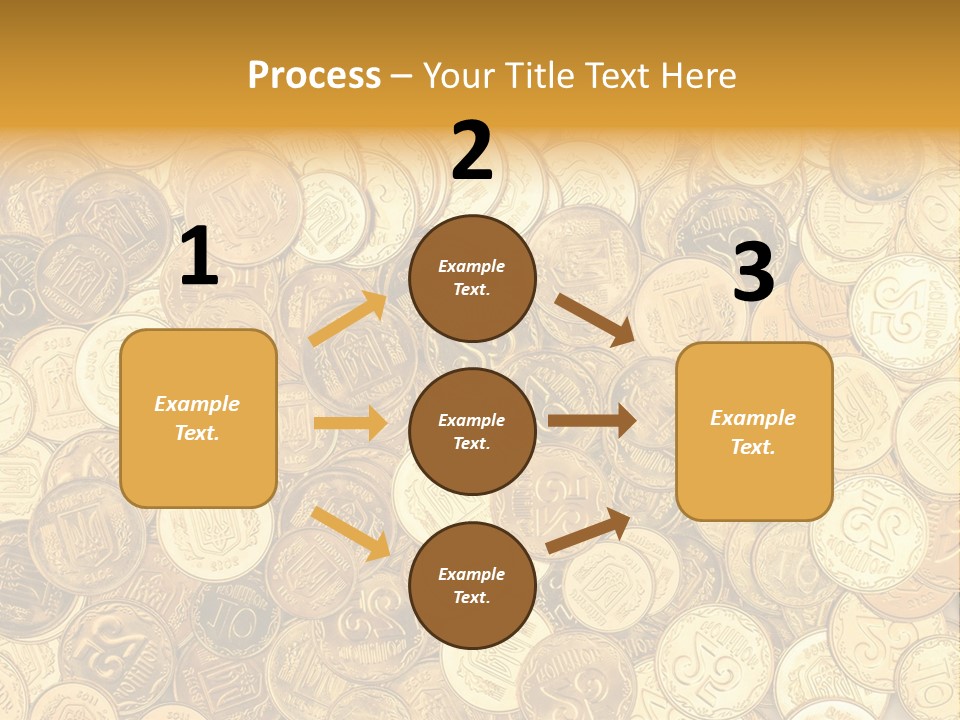 A Pile Of Gold Coins Powerpoint Template PowerPoint Template