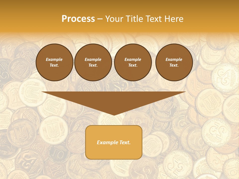 A Pile Of Gold Coins Powerpoint Template PowerPoint Template