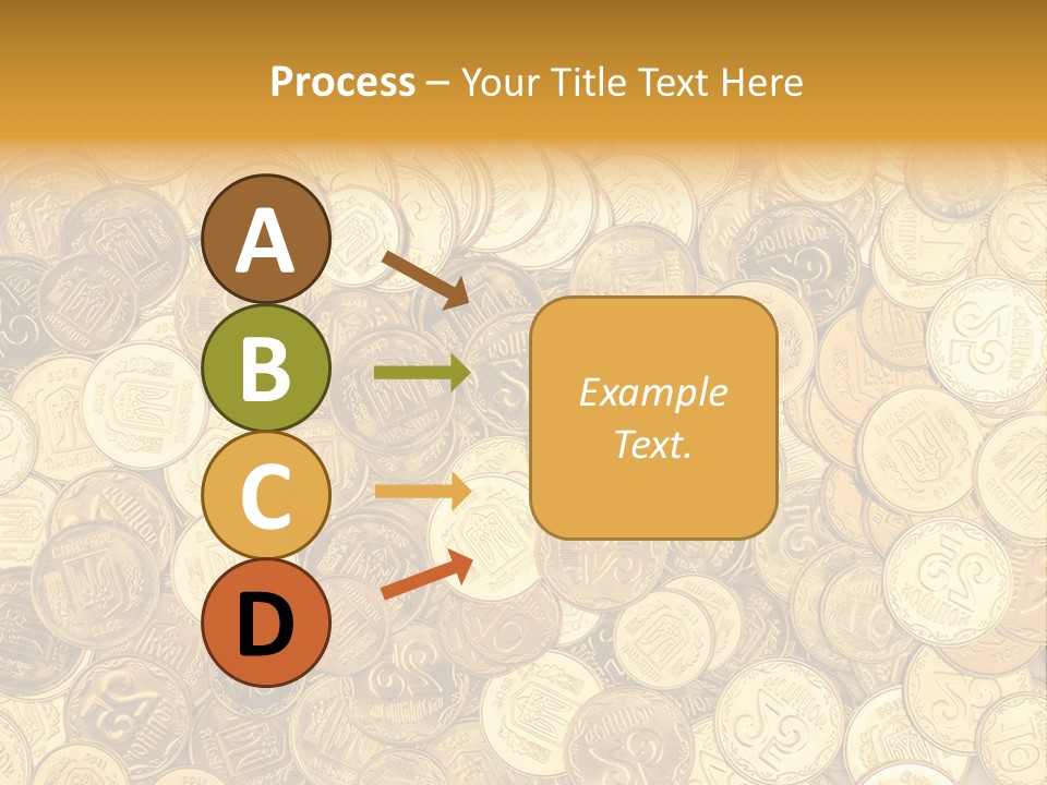 A Pile Of Gold Coins Powerpoint Template PowerPoint Template