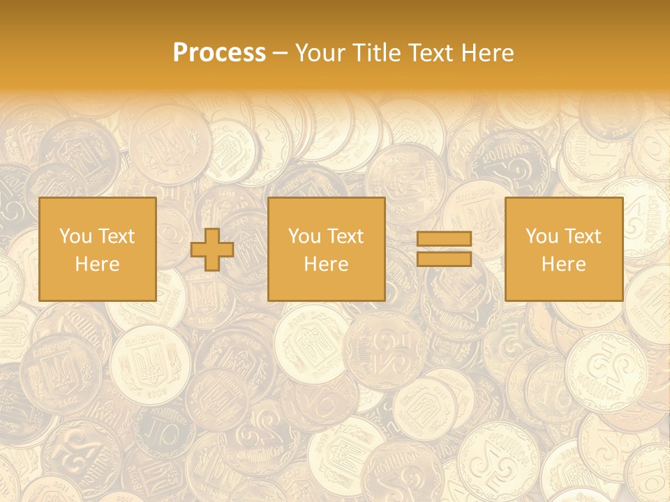 A Pile Of Gold Coins Powerpoint Template PowerPoint Template