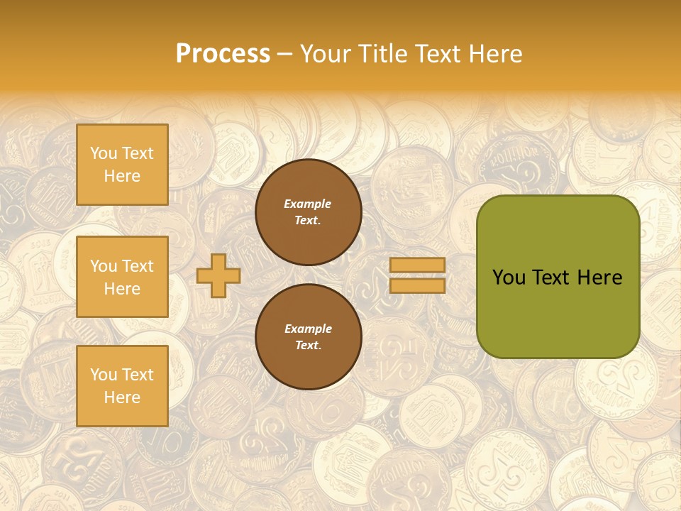 A Pile Of Gold Coins Powerpoint Template PowerPoint Template