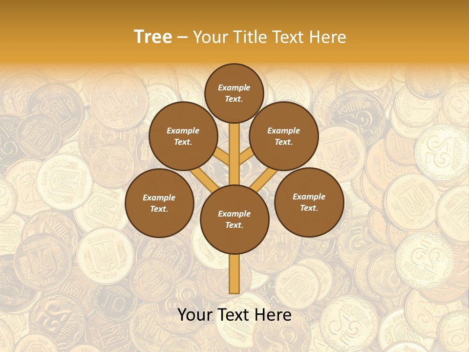 A Pile Of Gold Coins Powerpoint Template PowerPoint Template