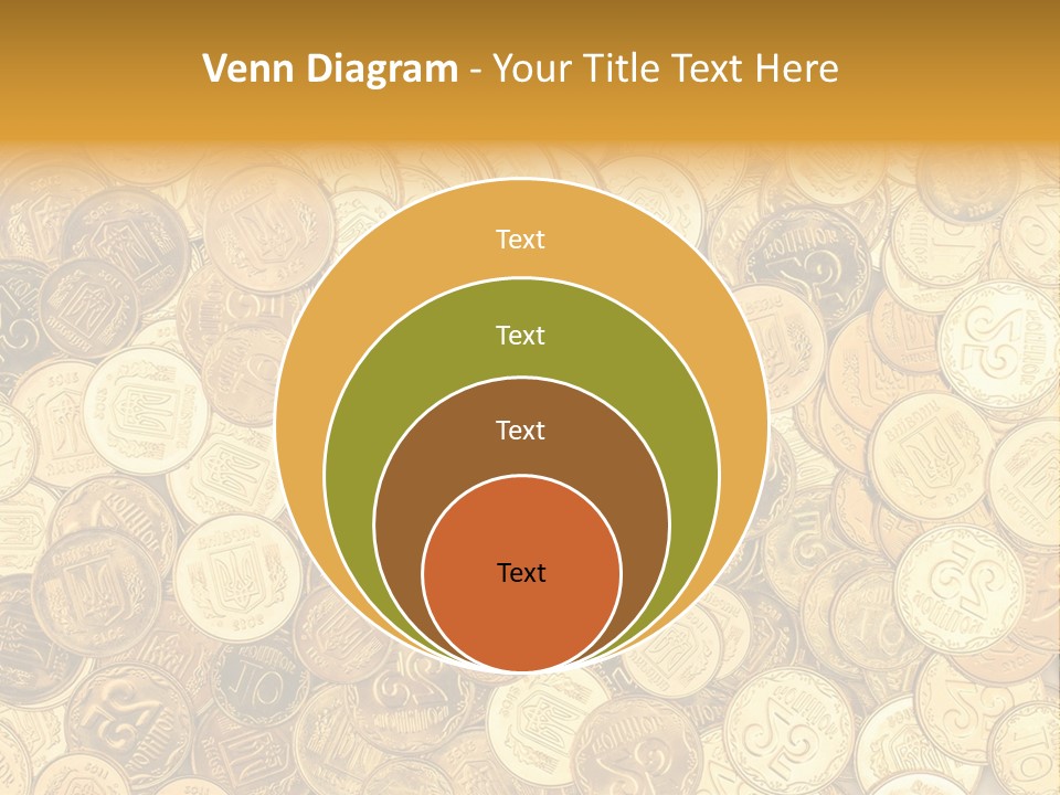 A Pile Of Gold Coins Powerpoint Template PowerPoint Template