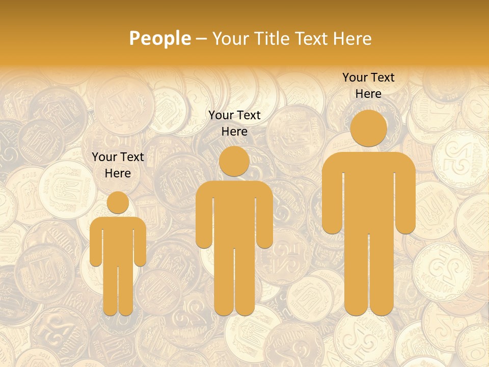A Pile Of Gold Coins Powerpoint Template PowerPoint Template