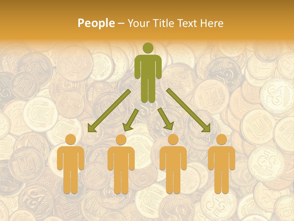 A Pile Of Gold Coins Powerpoint Template PowerPoint Template