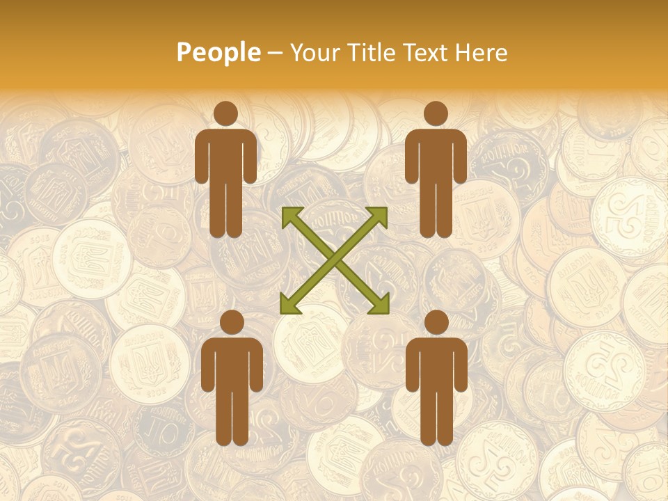A Pile Of Gold Coins Powerpoint Template PowerPoint Template