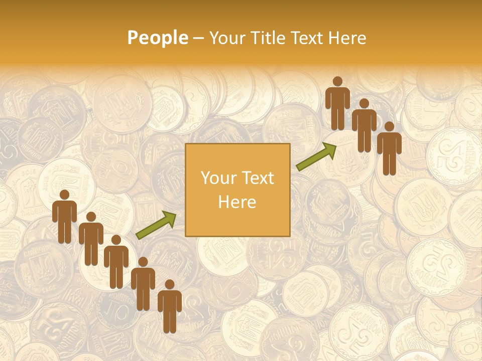 A Pile Of Gold Coins Powerpoint Template PowerPoint Template