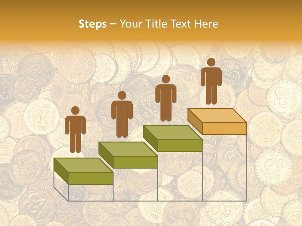 A Pile Of Gold Coins Powerpoint Template PowerPoint Template