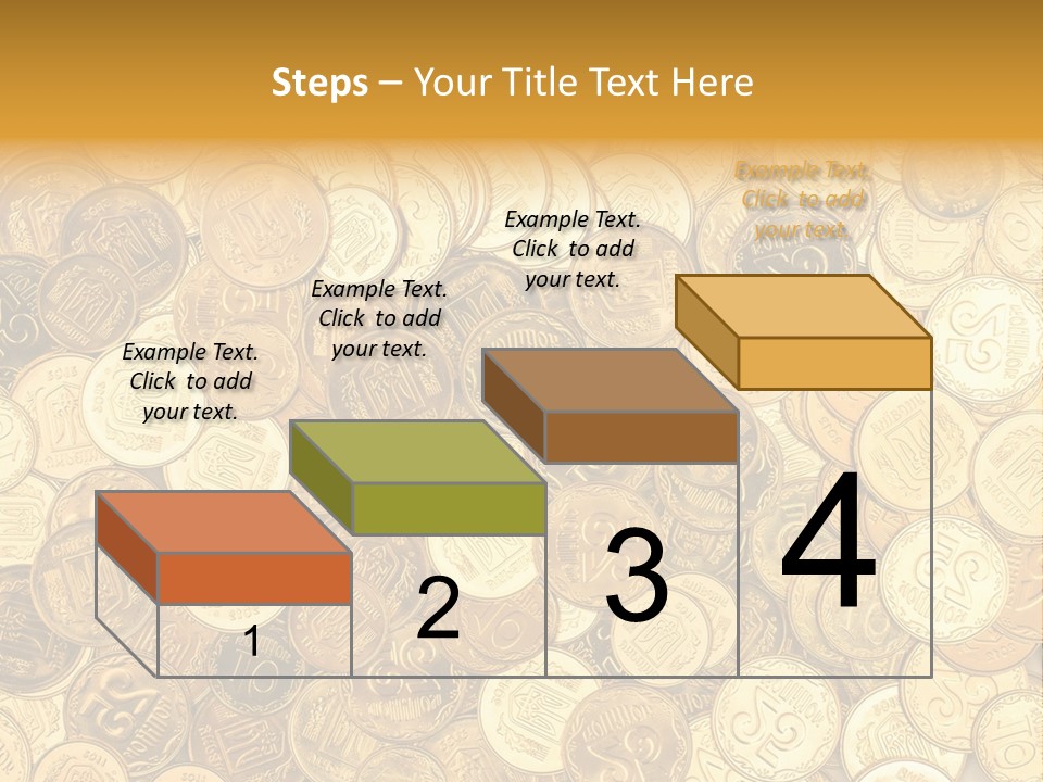 A Pile Of Gold Coins Powerpoint Template PowerPoint Template
