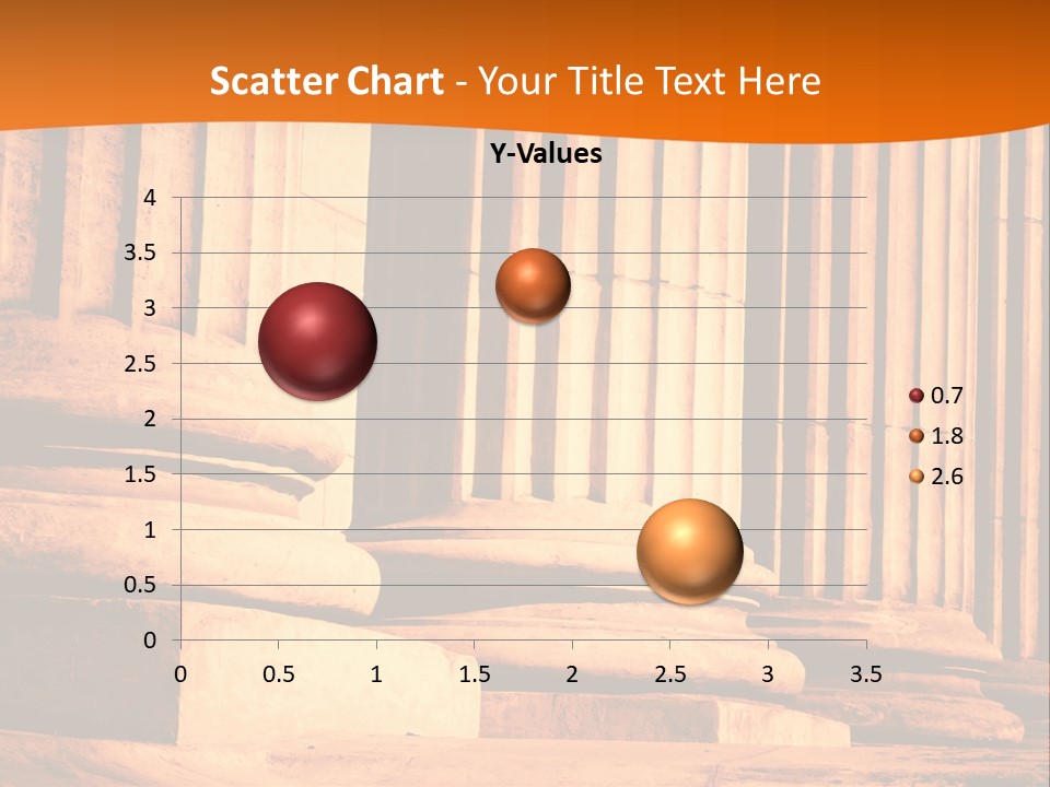 A Row Of Columns In Front Of A Building PowerPoint Template