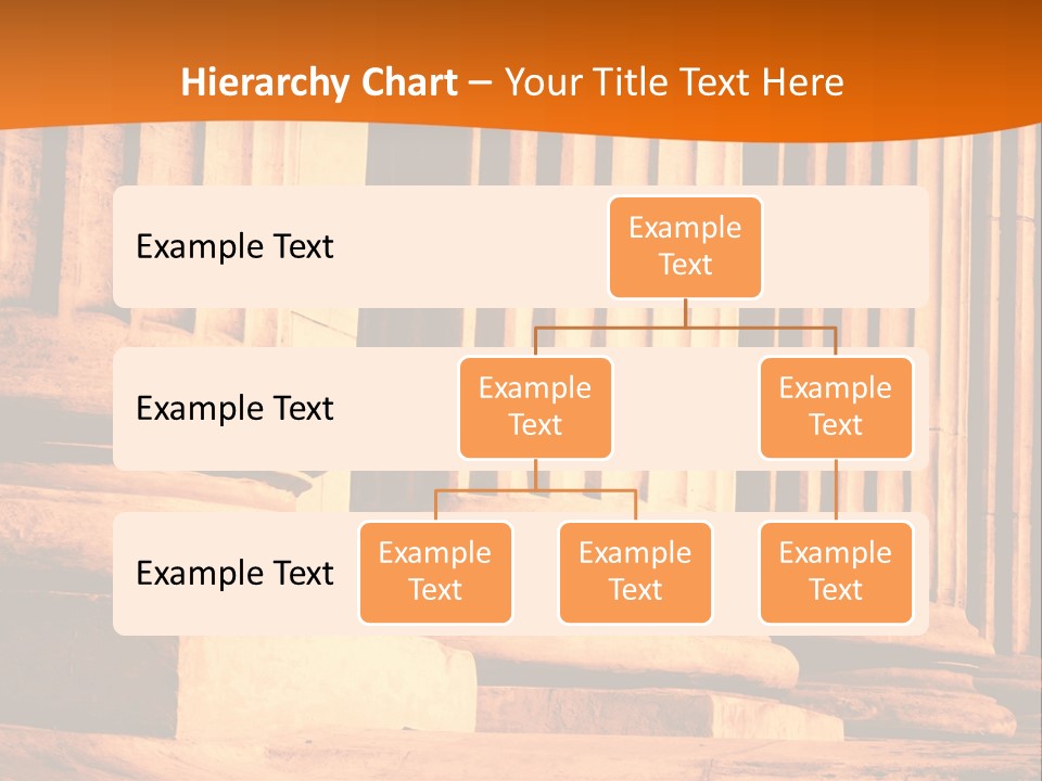 A Row Of Columns In Front Of A Building PowerPoint Template