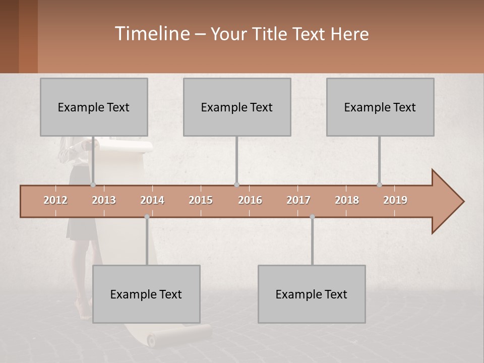 A Woman Standing Behind A Podium With Her Arms Folded PowerPoint Template