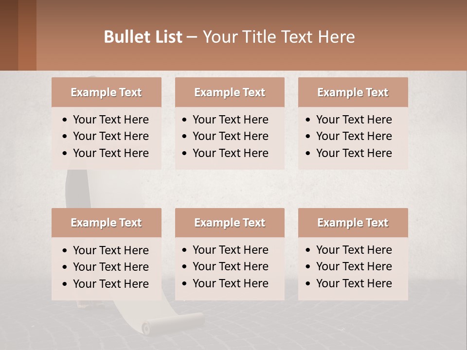 A Woman Standing Behind A Podium With Her Arms Folded PowerPoint Template