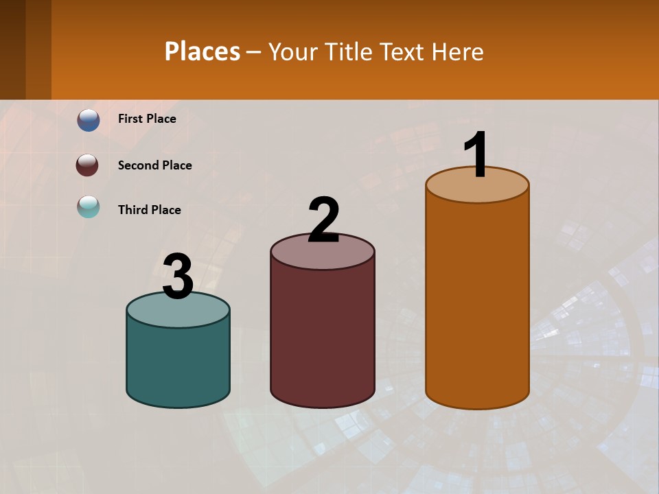 A Colorful Abstract Background With A Circular Design PowerPoint Template