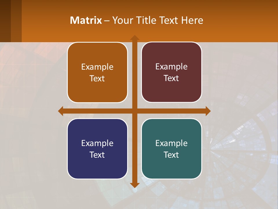 A Colorful Abstract Background With A Circular Design PowerPoint Template