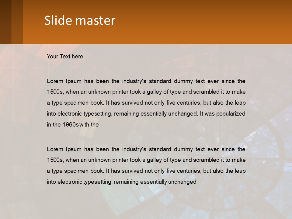 A Colorful Abstract Background With A Circular Design PowerPoint Template