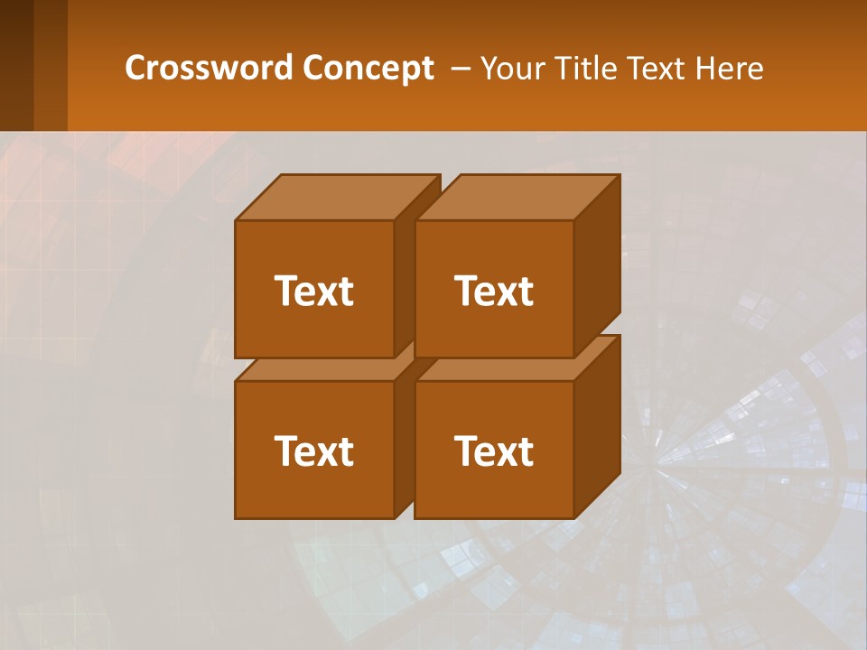 A Colorful Abstract Background With A Circular Design PowerPoint Template