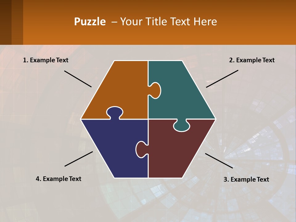 A Colorful Abstract Background With A Circular Design PowerPoint Template