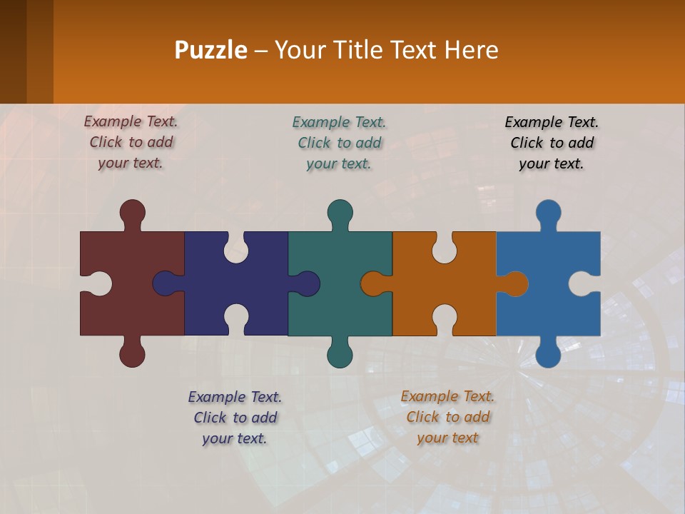 A Colorful Abstract Background With A Circular Design PowerPoint Template