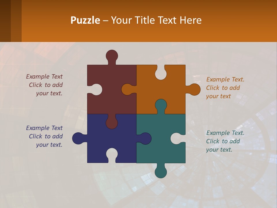 A Colorful Abstract Background With A Circular Design PowerPoint Template