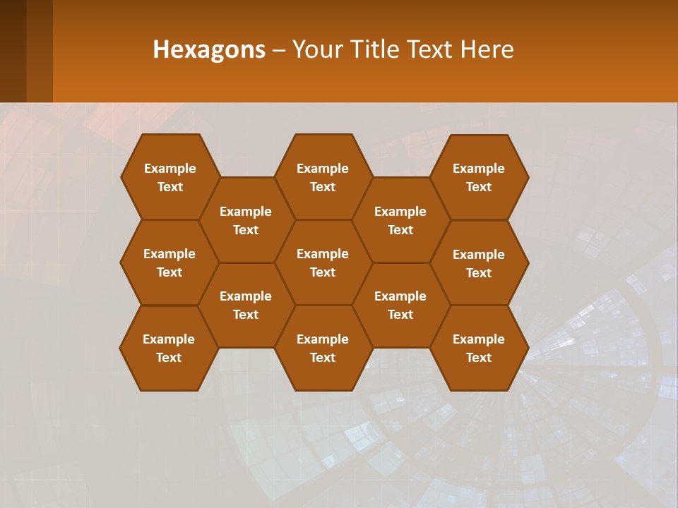 A Colorful Abstract Background With A Circular Design PowerPoint Template