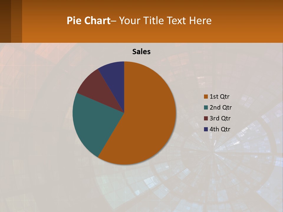 A Colorful Abstract Background With A Circular Design PowerPoint Template