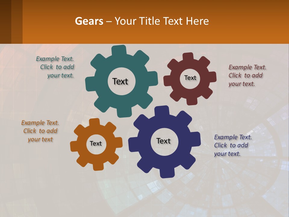 A Colorful Abstract Background With A Circular Design PowerPoint Template