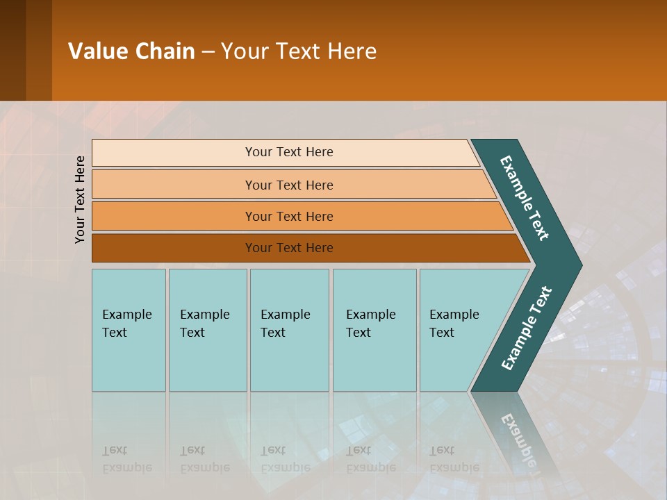 A Colorful Abstract Background With A Circular Design PowerPoint Template