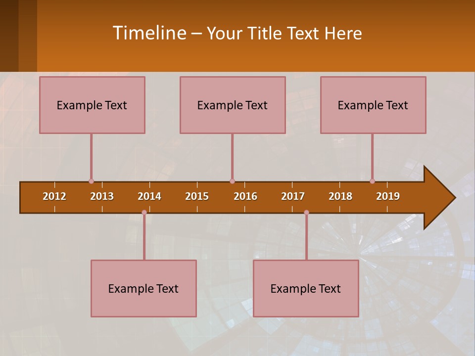 A Colorful Abstract Background With A Circular Design PowerPoint Template