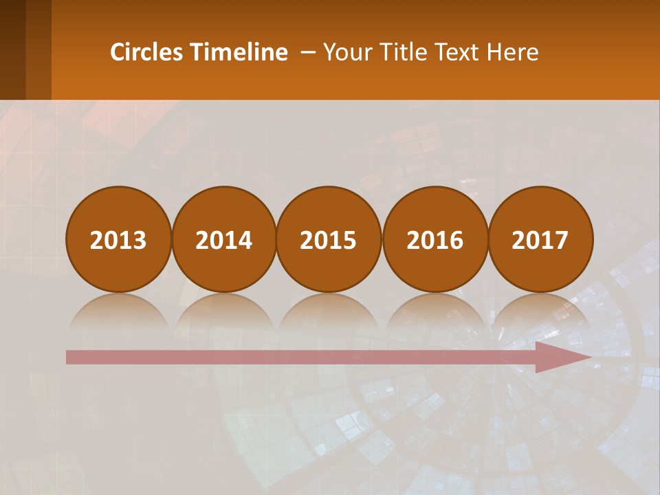 A Colorful Abstract Background With A Circular Design PowerPoint Template