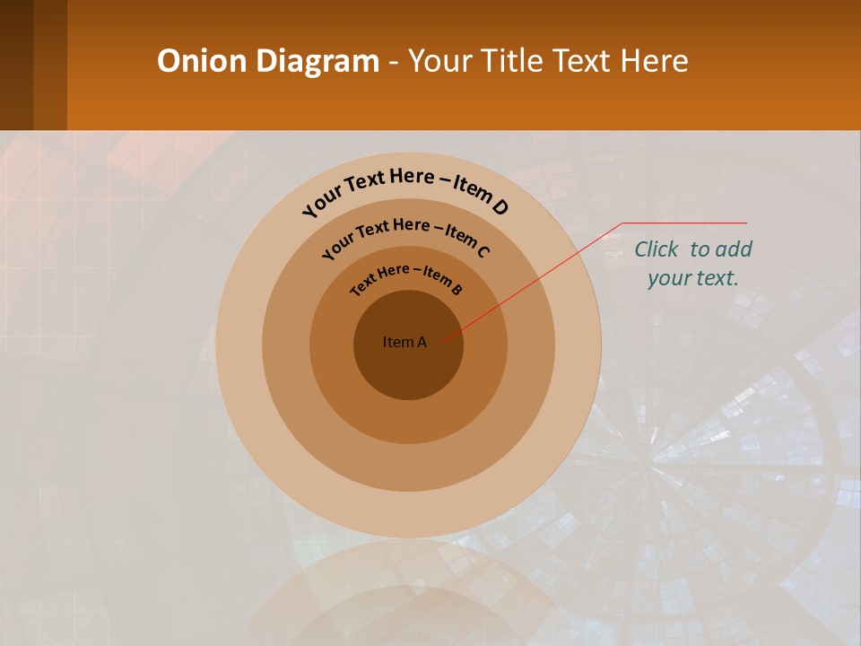 A Colorful Abstract Background With A Circular Design PowerPoint Template