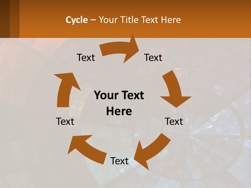 A Colorful Abstract Background With A Circular Design PowerPoint Template