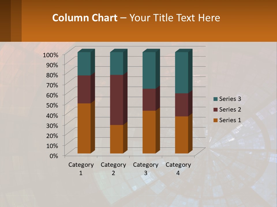 A Colorful Abstract Background With A Circular Design PowerPoint Template