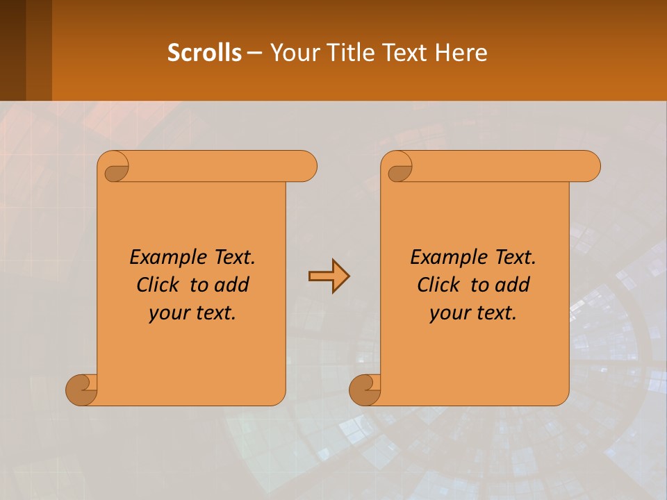 A Colorful Abstract Background With A Circular Design PowerPoint Template