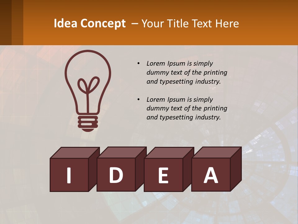 A Colorful Abstract Background With A Circular Design PowerPoint Template