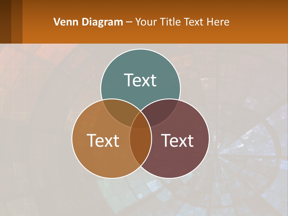 A Colorful Abstract Background With A Circular Design PowerPoint Template