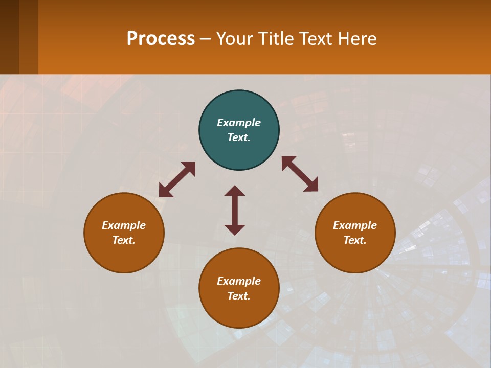 A Colorful Abstract Background With A Circular Design PowerPoint Template