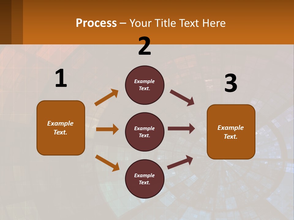 A Colorful Abstract Background With A Circular Design PowerPoint Template