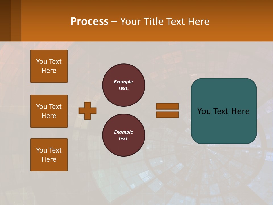 A Colorful Abstract Background With A Circular Design PowerPoint Template
