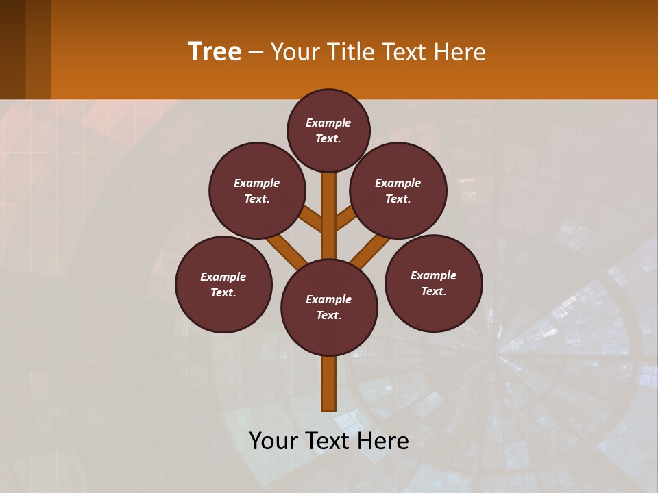 A Colorful Abstract Background With A Circular Design PowerPoint Template