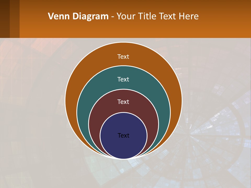 A Colorful Abstract Background With A Circular Design PowerPoint Template