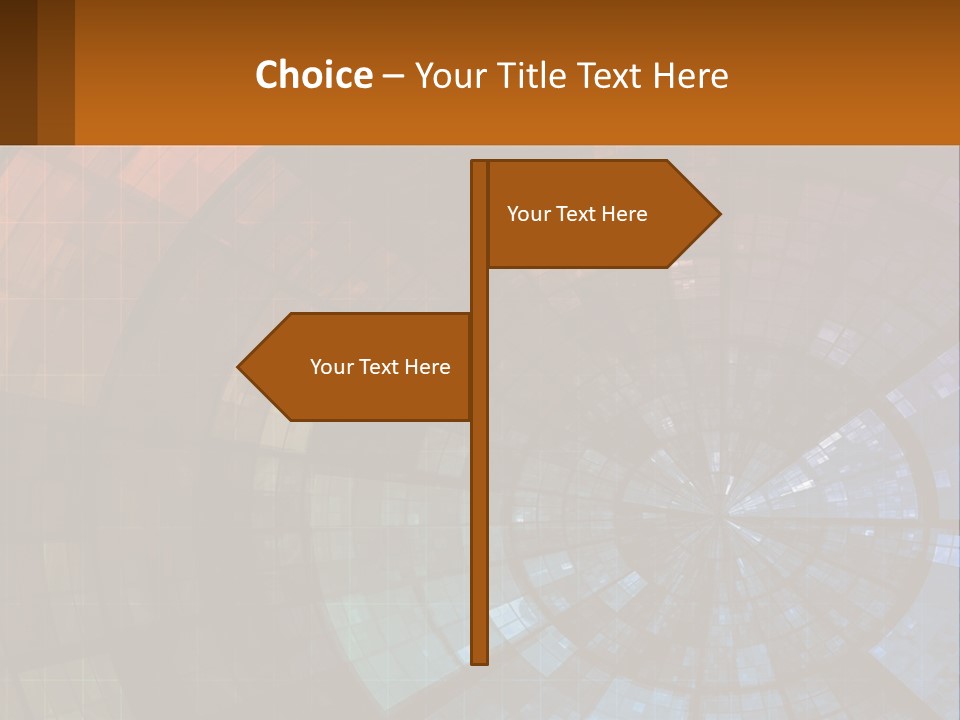 A Colorful Abstract Background With A Circular Design PowerPoint Template