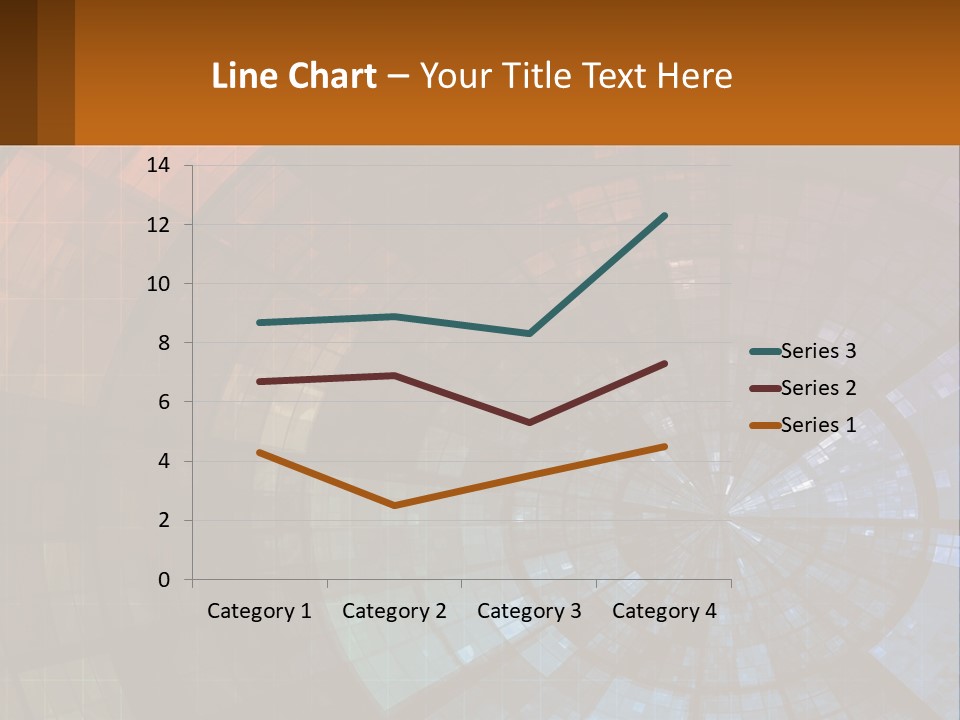 A Colorful Abstract Background With A Circular Design PowerPoint Template
