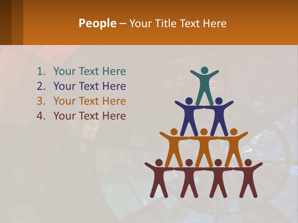 A Colorful Abstract Background With A Circular Design PowerPoint Template