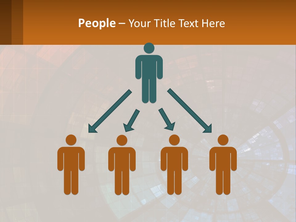 A Colorful Abstract Background With A Circular Design PowerPoint Template