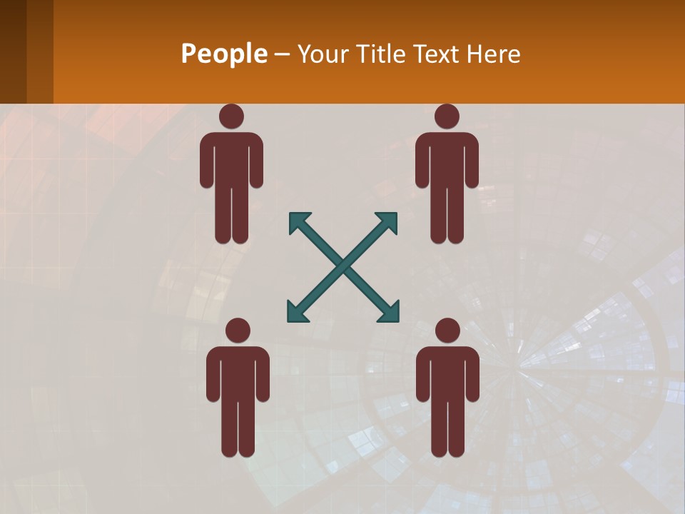 A Colorful Abstract Background With A Circular Design PowerPoint Template