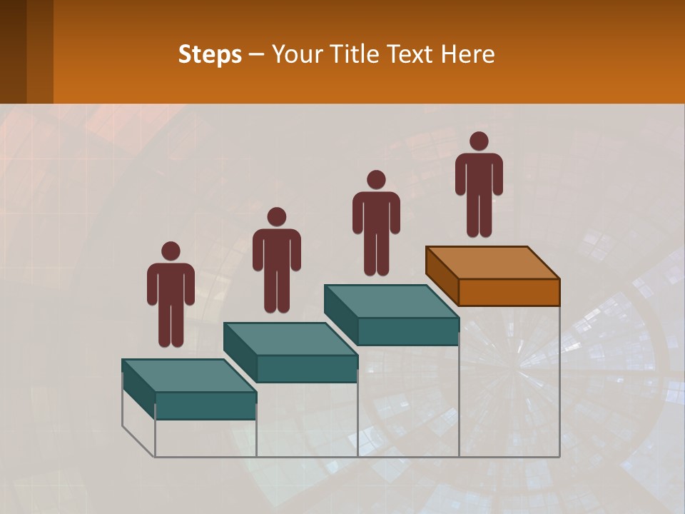A Colorful Abstract Background With A Circular Design PowerPoint Template