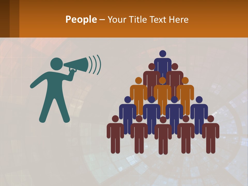 A Colorful Abstract Background With A Circular Design PowerPoint Template